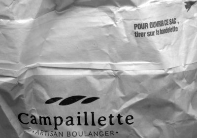 sac Campaillette en noir et blanc